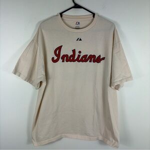 Cleveland Indians Tshirt Retro Script Bob Feller #19 Adult XL Guardians MLB